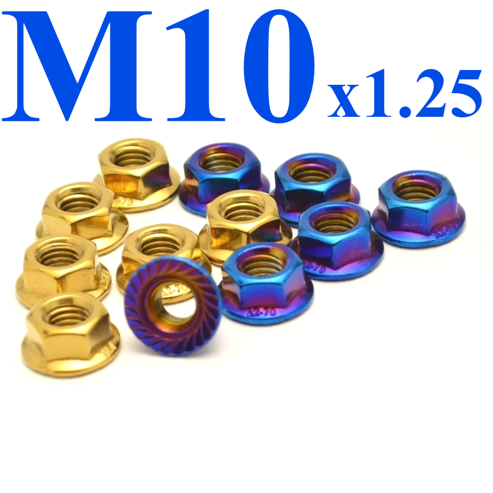 Sprocket - M10 * 1,25 гайки заднего звездочки