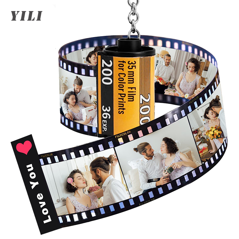 Roller Chain - Персонализированные брелоки-фотоальбомы с фотопленкой и несколькими